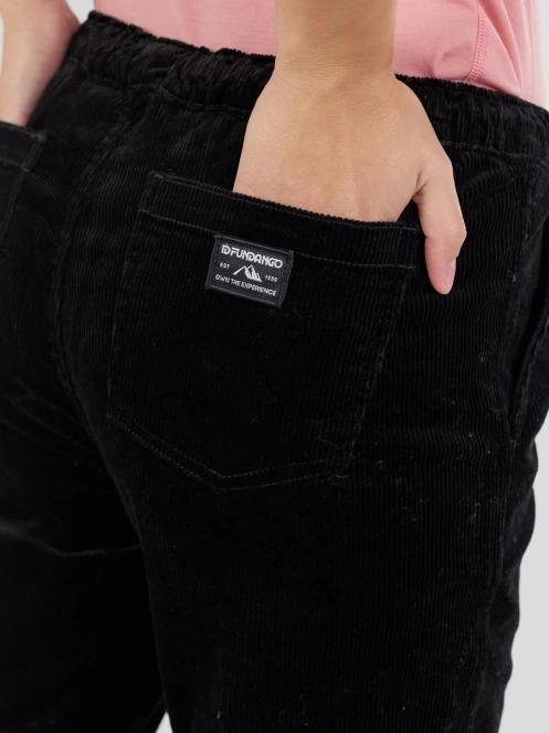 Fundango Lorna Corduroy Pants damski dlugie spodnie czarny 5
