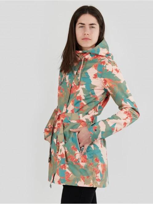 Fundango Regina Waterproof Trench Jacket damski plaszcz przeciwdeszczowy różowy 2