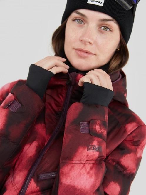 Fundango Elyra Padded Jacket damski pikowana kurtka narciarska czerwony 6