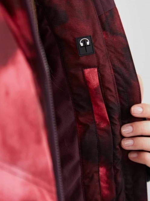 Fundango Elyra Padded Jacket damski pikowana kurtka narciarska czerwony 8