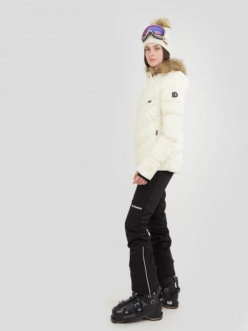 Fundango Elyra Fur Padded Jacket damski pikowana kurtka narciarska biały 4