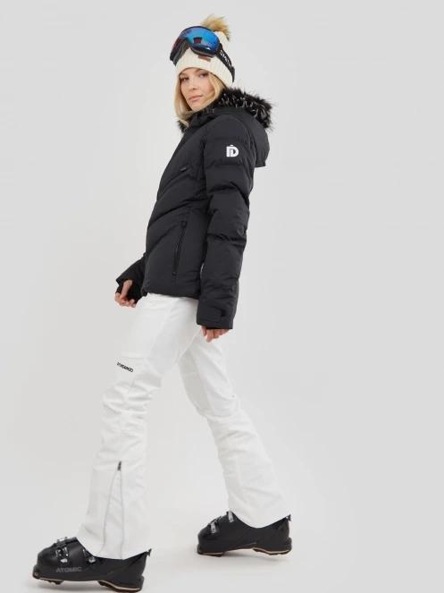 Fundango Elyra Fur Padded Jacket damski pikowana kurtka narciarska czarny 4