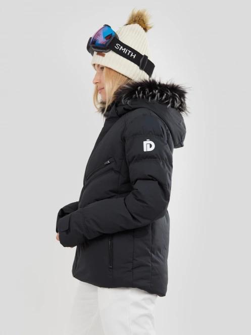 Fundango Elyra Fur Padded Jacket damski pikowana kurtka narciarska czarny 6