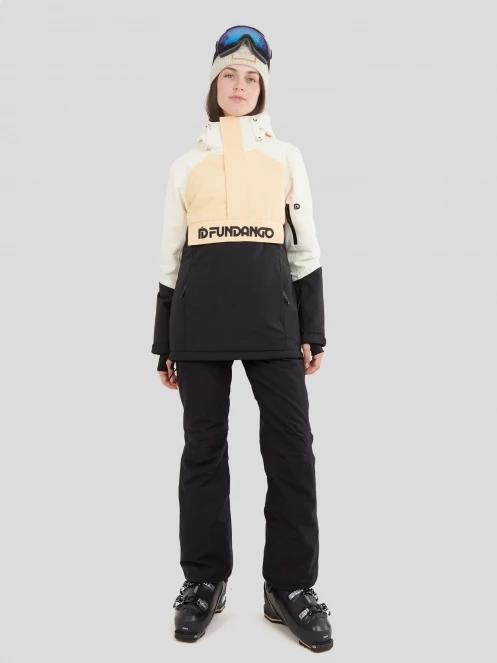 Fundango Birch Logo Anorak damski kurtka narciarska żółty 4