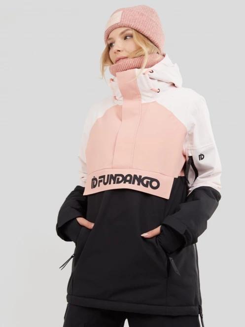 Fundango Birch Logo Anorak damski kurtka narciarska różowy 2