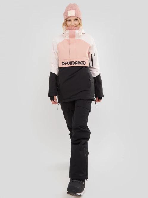 Fundango Birch Logo Anorak damski kurtka narciarska różowy 4