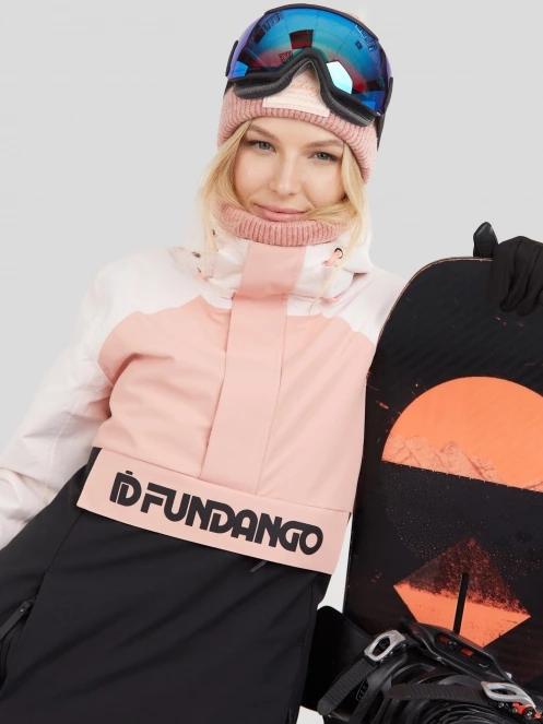 Fundango Birch Logo Anorak damski kurtka narciarska różowy 5