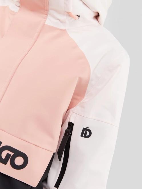 Fundango Birch Logo Anorak damski kurtka narciarska różowy 6