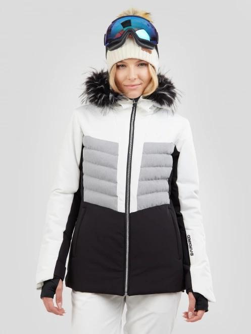 Fundango Salina Padded Jacket damski pikowana kurtka narciarska biały 2