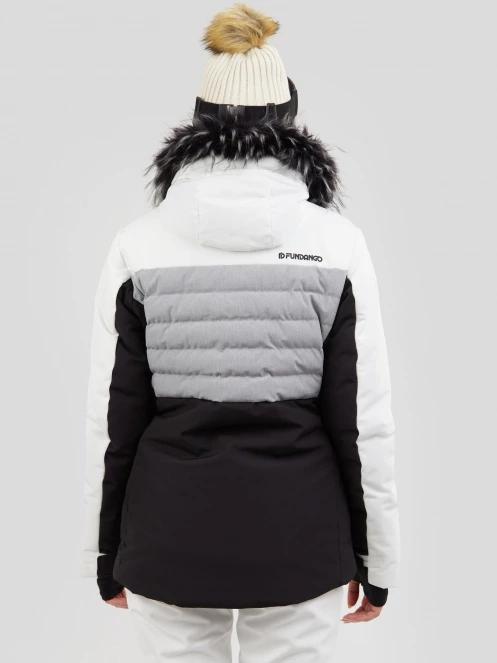 Fundango Salina Padded Jacket damski pikowana kurtka narciarska biały 3