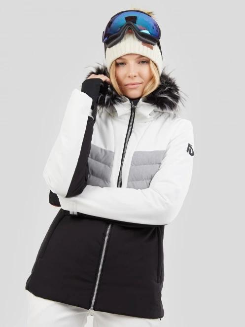 Fundango Salina Padded Jacket damski pikowana kurtka narciarska biały 4