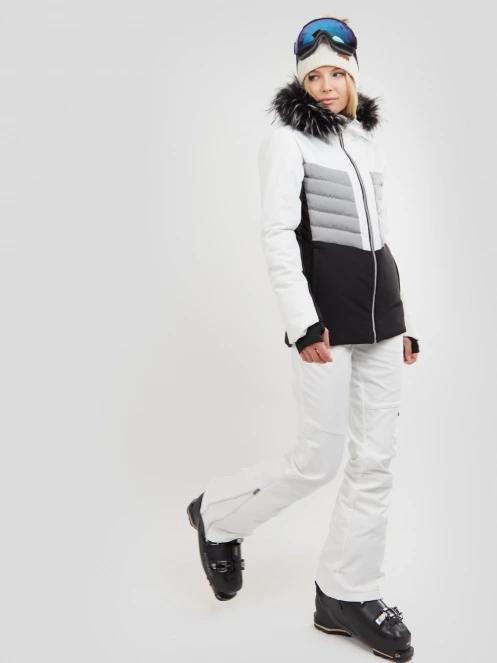 Fundango Salina Padded Jacket damski pikowana kurtka narciarska biały 5