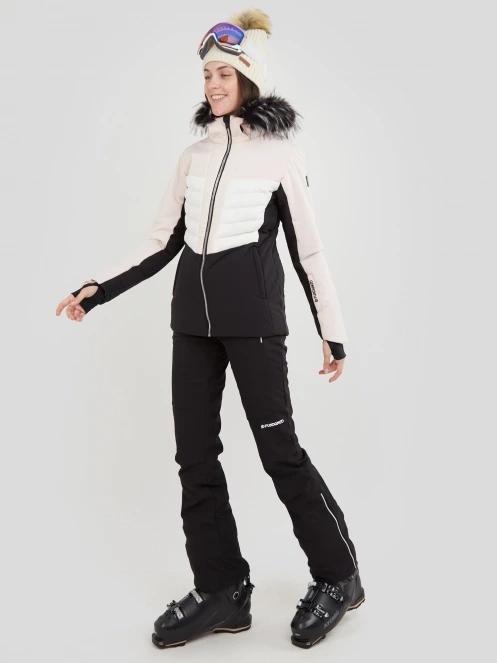 Fundango Salina Padded Jacket damski pikowana kurtka narciarska różowy 4