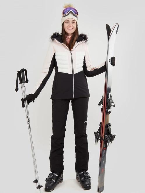 Fundango Salina Padded Jacket damski pikowana kurtka narciarska różowy 5