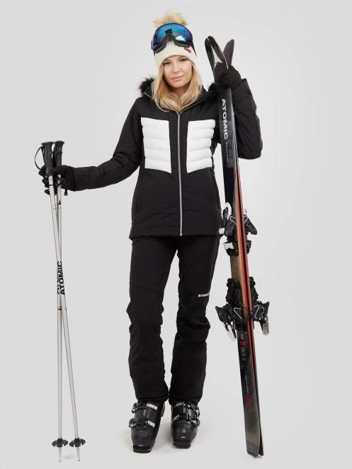 Fundango Salina Padded Jacket damski pikowana kurtka narciarska czarny 5