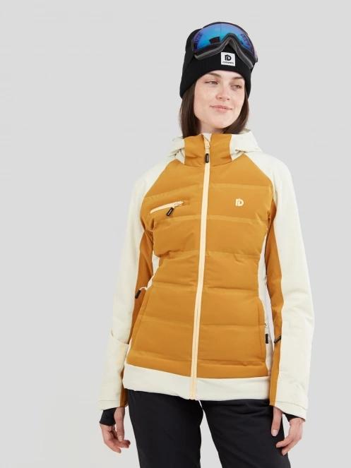 Fundango Medina Padded Jacket damski pikowana kurtka narciarska brąz 2