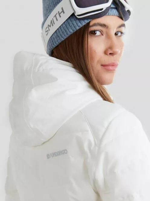 Fundango Punch Padded Jacket damski pikowana kurtka narciarska biały 6