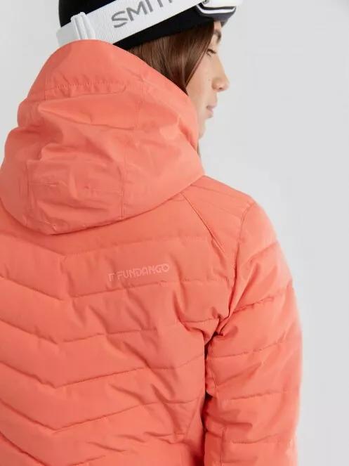 Fundango Punch Padded Jacket damski pikowana kurtka narciarska czerwony 7