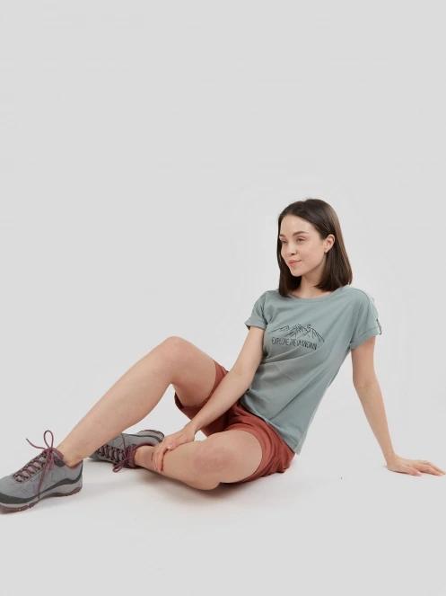 Fundango Azua Active Short damski krótkie spodnie turystyczne czerwony 4