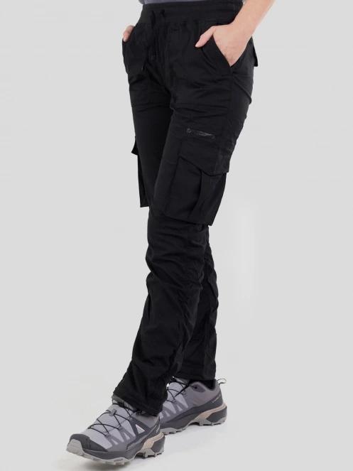 Fundango Finley Cargo Pants damski spodnie turystyczne czarny 6