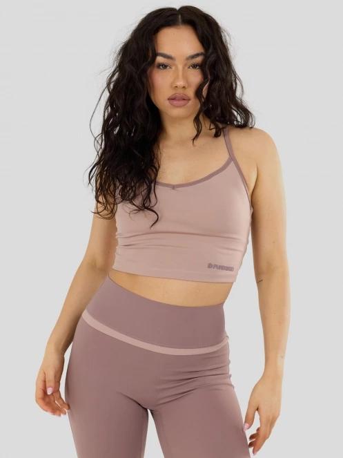 Fundango Flare Leggings damski leggingsy brąz 5