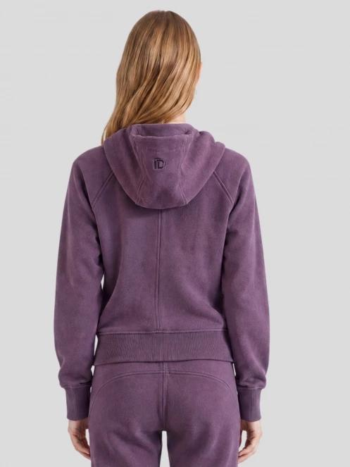 Fundango Coreline Full-Zip Sweater damski sweter z kapturem fiolet 3