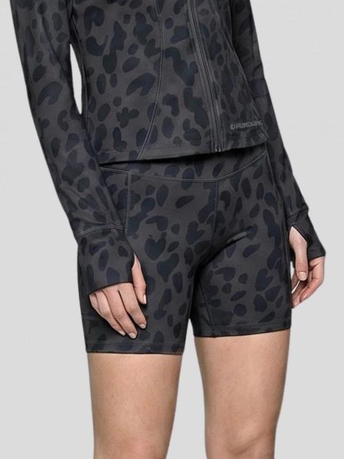 Fundango Flop Zip Up Top damski koszulka sportowa z dlugim rekawem czarny 5