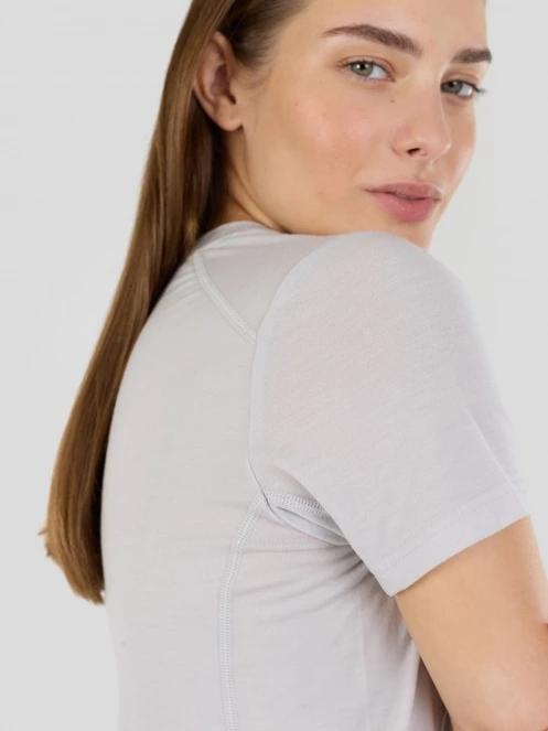 Fundango Reinga Merino T-shirt damski koszulka bieliźniana szary 5