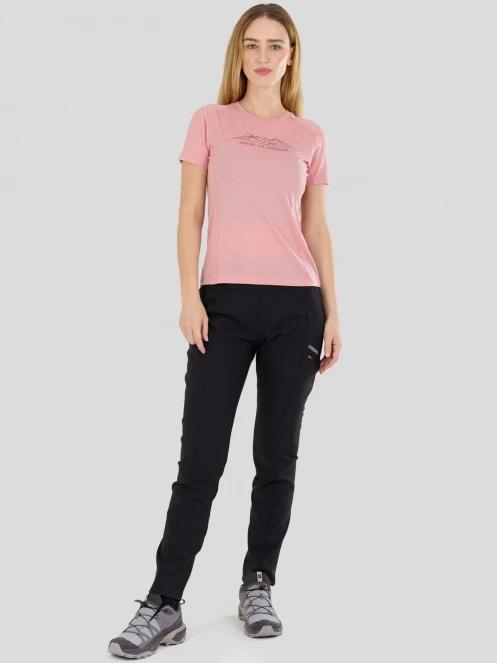 Fundango Reinga Merino T-shirt damski koszulka bieliźniana różowy 4