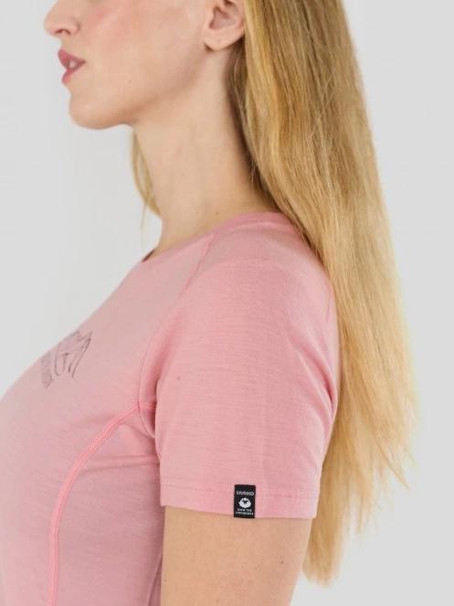 Fundango Reinga Merino T-shirt damski koszulka bieliźniana różowy 8
