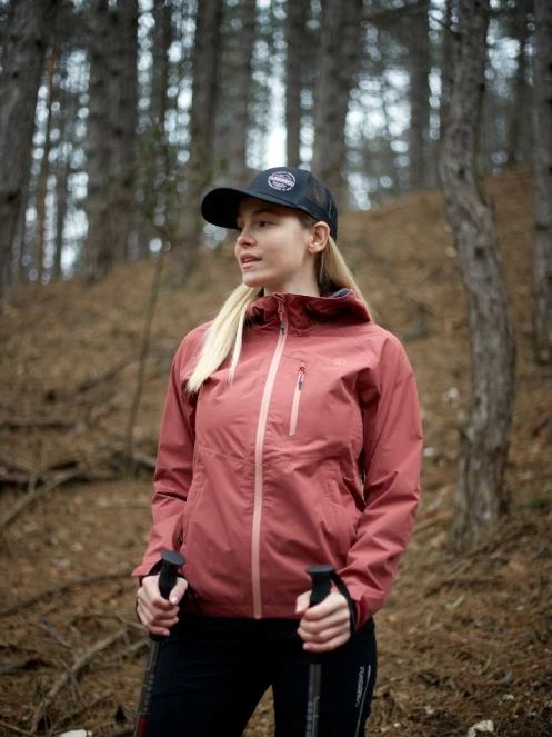 Fundango Piora Waterproof Jacket damski plaszcz przeciwdeszczowy czerwony 8