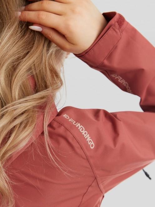 Fundango Piora Waterproof Jacket damski plaszcz przeciwdeszczowy czerwony 7
