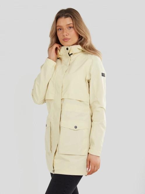 Fundango Zhuri Waterproof Jacket damski plaszcz przeciwdeszczowy żółty 2