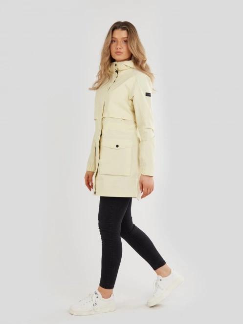 Fundango Zhuri Waterproof Jacket damski plaszcz przeciwdeszczowy żółty 4