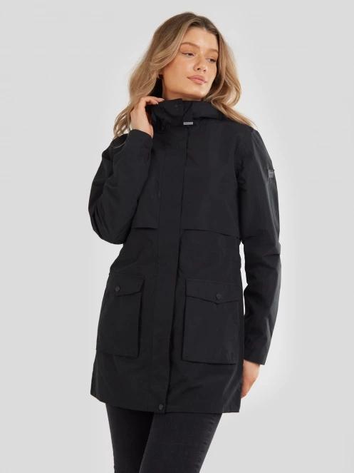 Fundango Zhuri Waterproof Jacket damski plaszcz przeciwdeszczowy czarny 2