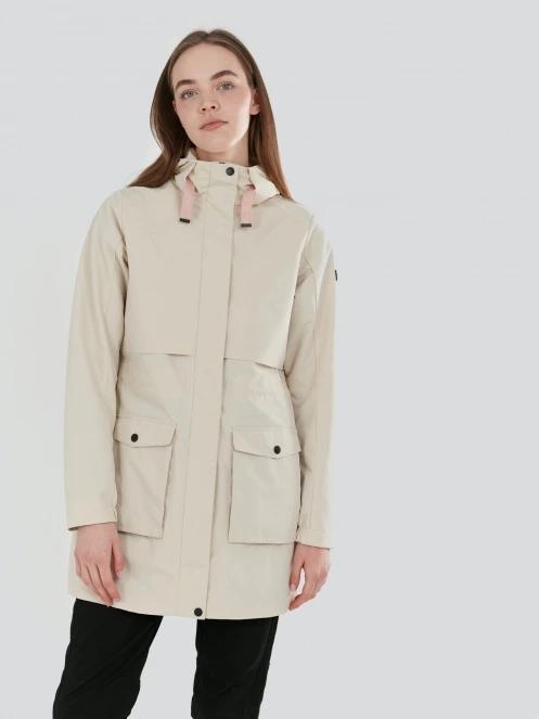 Fundango Zhuri Waterproof Jacket damski plaszcz przeciwdeszczowy piasek 5