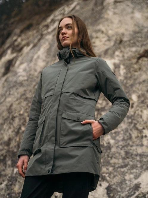 Fundango Zhuri Waterproof Jacket damski plaszcz przeciwdeszczowy zielony 11