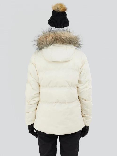 Fundango Elyra Fur Padded Jacket damski kurtka narciarska biały 4