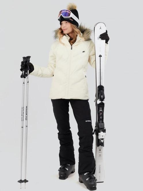 Fundango Elyra Fur Padded Jacket damski kurtka narciarska biały 5