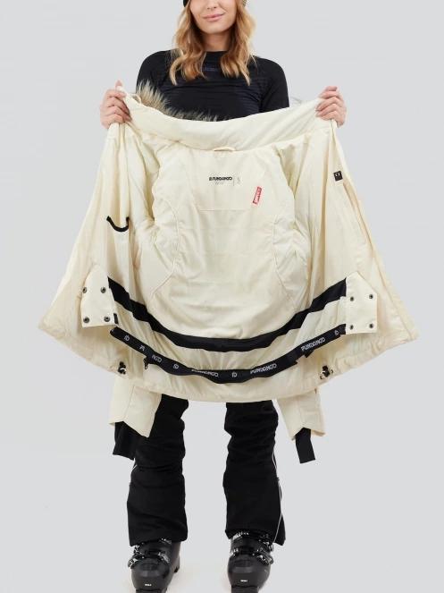 Fundango Elyra Fur Padded Jacket damski kurtka narciarska biały 6