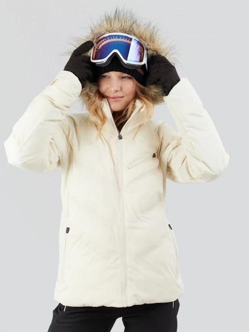 Fundango Elyra Fur Padded Jacket damski kurtka narciarska biały 7