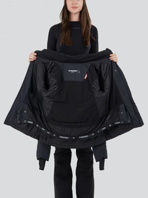 Fundango Elyra Fur Padded Jacket damski kurtka narciarska czarny 5