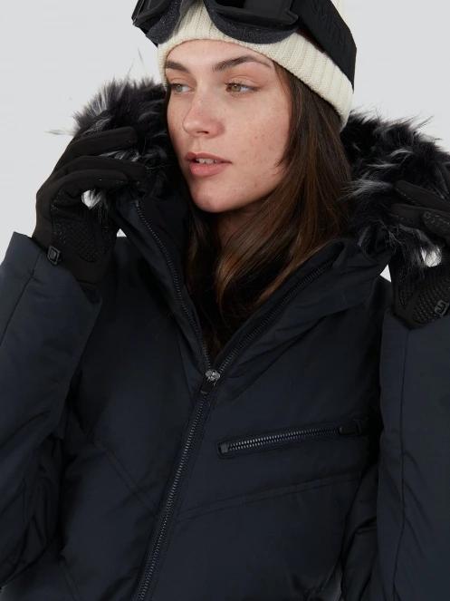 Fundango Elyra Fur Padded Jacket damski kurtka narciarska czarny 6