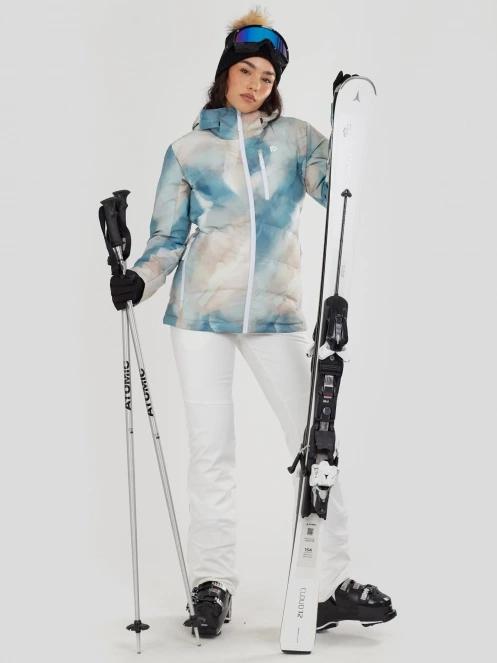 Fundango Pumila Padded Jacket damski pikowana kurtka narciarska wielokolorowy 4