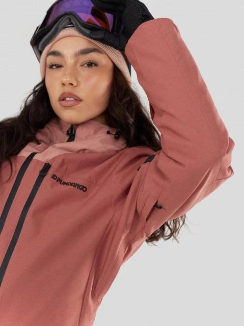 Fundango Poplar ECO Jacket damski kurtka narciarska różowy 5