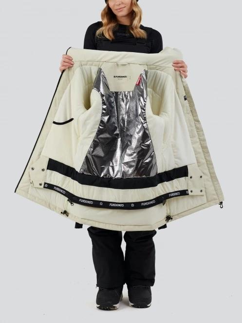 Fundango Pemberton ECO Allmountain Jacket damski kurtka narciarska biały 6