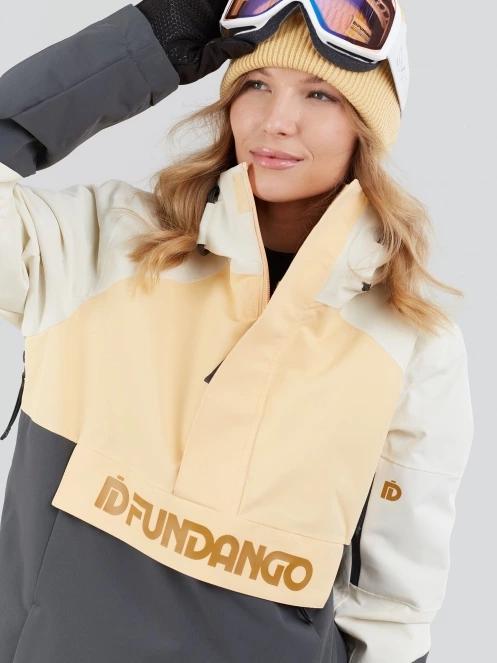 Fundango Birch ECO Logo Anorak damski kurtka narciarska żółty 5