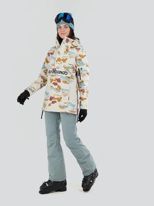 Fundango Birch ECO Logo Anorak damski kurtka narciarska piasek 4