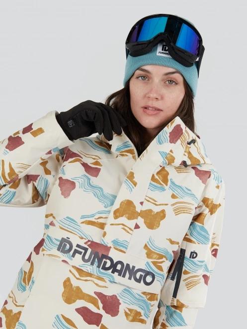 Fundango Birch ECO Logo Anorak damski kurtka narciarska piasek 5