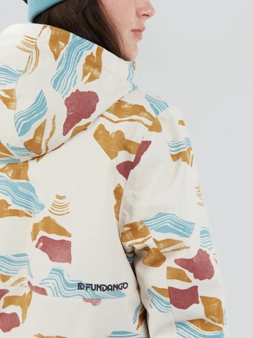 Fundango Birch ECO Logo Anorak damski kurtka narciarska piasek 8